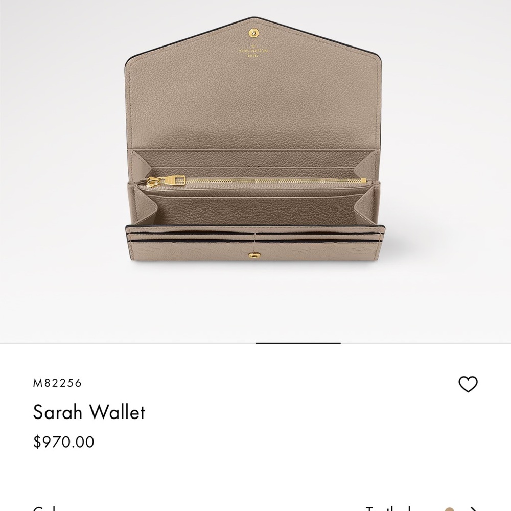 Louis Vuitton Sarah wallet